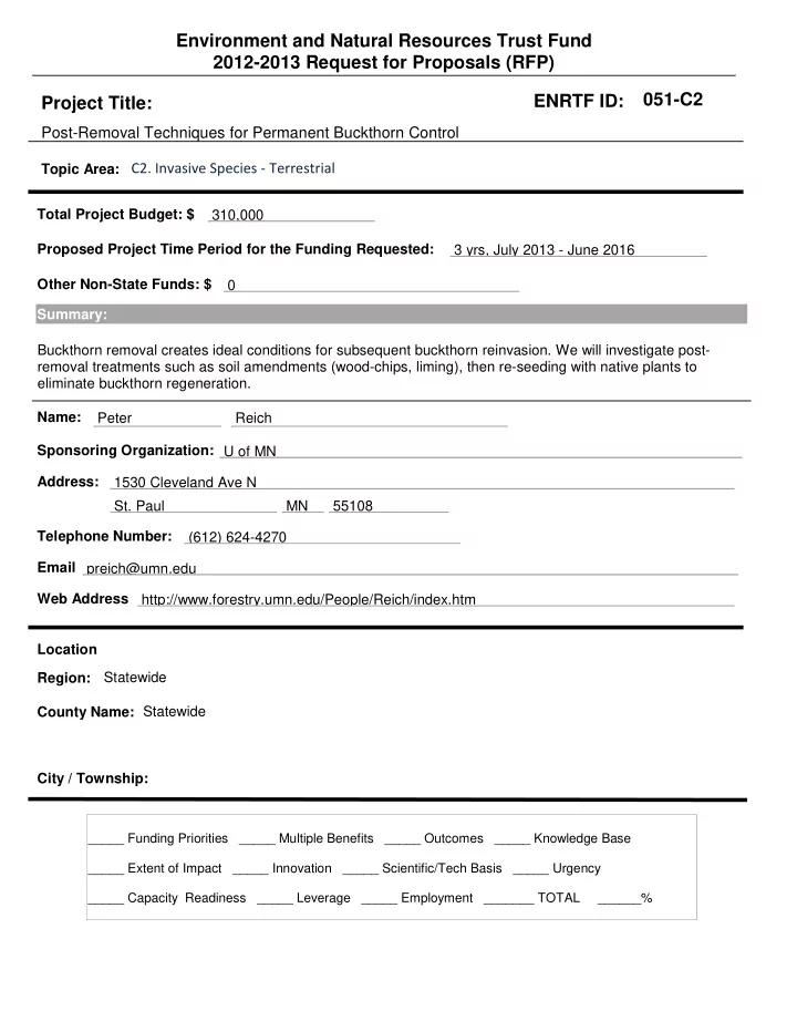 environment and natural resources trust fund 2012 2013