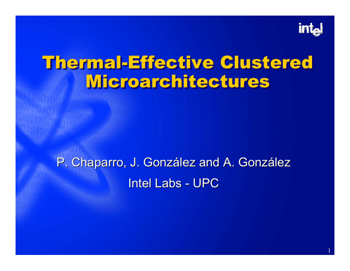thermal effective clustered thermal effective clustered