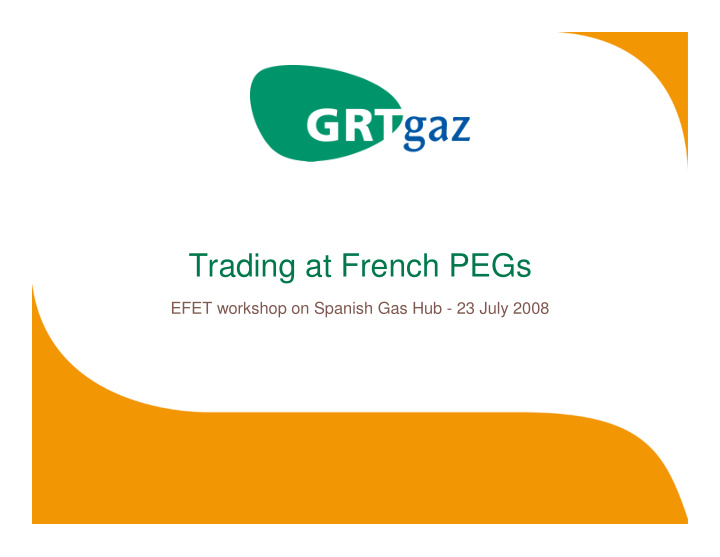 trading at french pegs