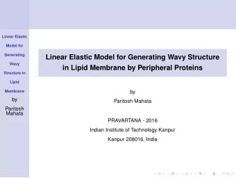 Linear Elastic Model for Generating Wavy Structure  Wavy  in Lipid Membrane by Peripheral Proteins