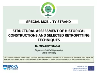 SPECIAL MOBILITY STRAND  The European Commission support for the production of this publication