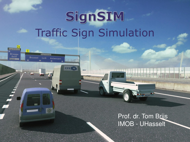 traffic sign simulation