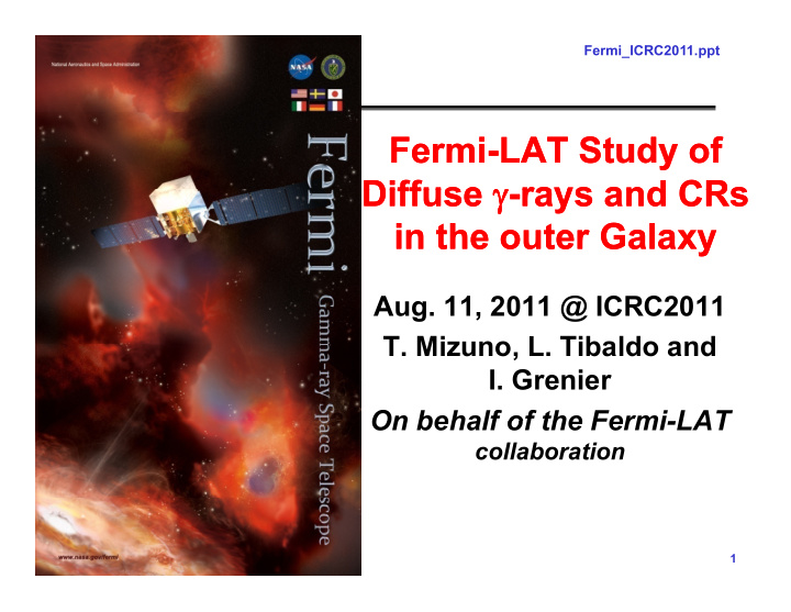 fermi fermi lat study of lat study of diffuse rays and