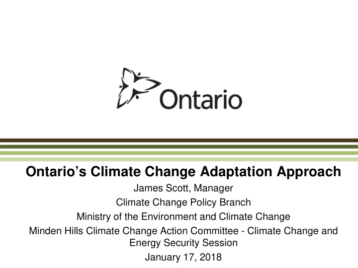 ontario s climate change adaptation approach
