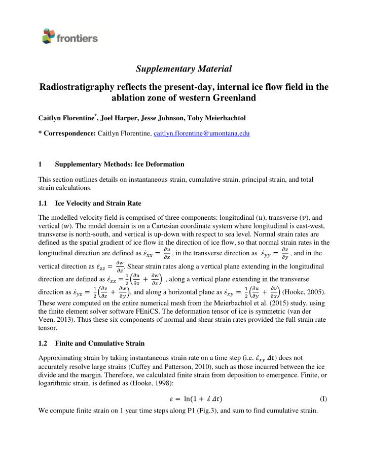 supplementary material radiostratigraphy reflects the