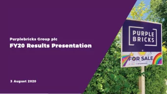 FY  FY20 Results Presentation  3 August 2020  DISCLAIMER  Forward-looking statements  This