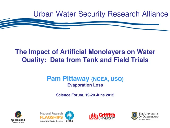 urban water security research alliance