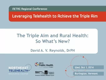 So Whats New?  David A. V. Reynolds, DrPH  My Business Card  Intentionally Blank  Presentation