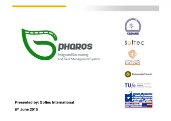 Presented by: Softec International 8 th June 2015  Agenda  Introduction About Softec