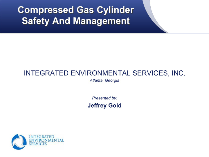 compressed gas cylinder safety and management