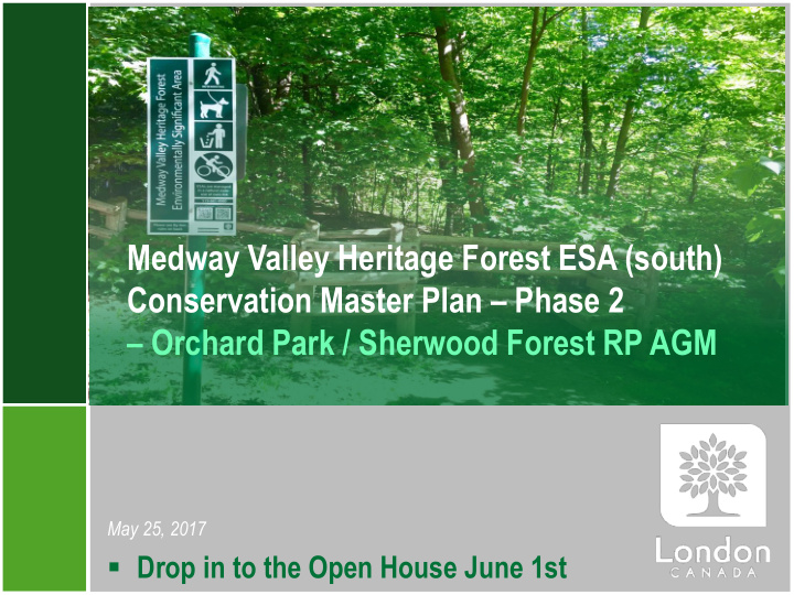 medway valley heritage forest esa south