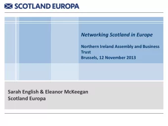 Sarah English &amp; Eleanor McKeegan  Scotland Europa  Scotland Europa  - Who we are  Scottish