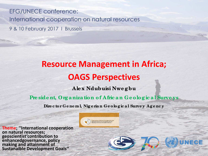 resource management in africa oags perspectives
