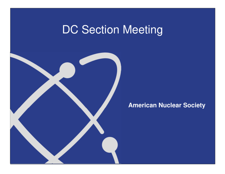 dc section meeting