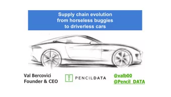 to driverless cars  Val Bercovici  @valb00  Founder &amp; CEO @Pencil DATA  Context  105 years