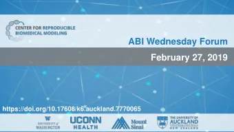 ABI Wednesday Forum  February 27, 2019  https://doi.org/10.17608/k6.auckland.7770065  Four Words