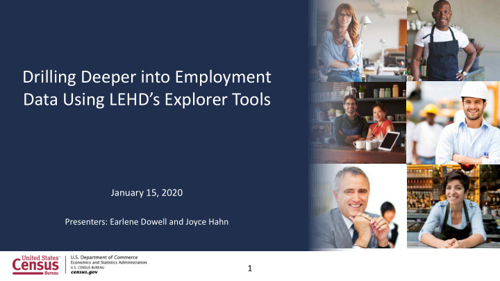 drilling deeper into employment data using lehd s