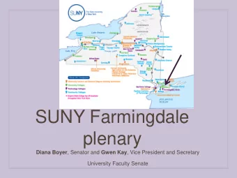 plenary Diana Boyer , Senator and Gwen Kay , Vice President and Secretary  University Faculty