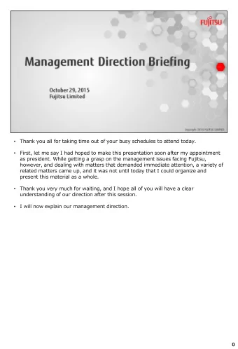 related matters came up, and it was not until today that I could organize and  present this