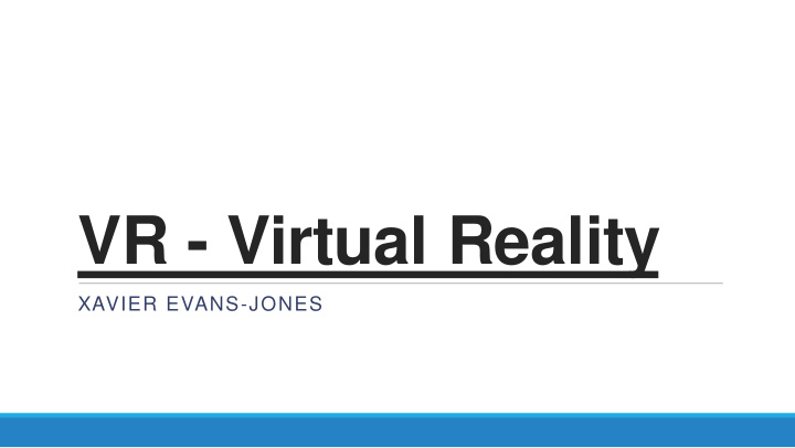 vr virtual reality