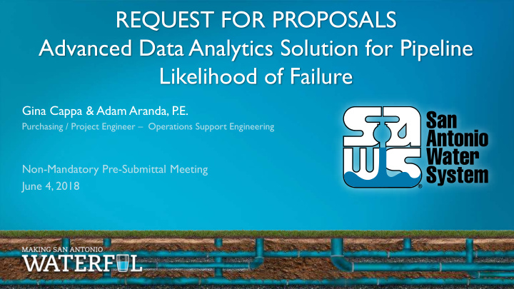 request for proposals advanced data analytics solution