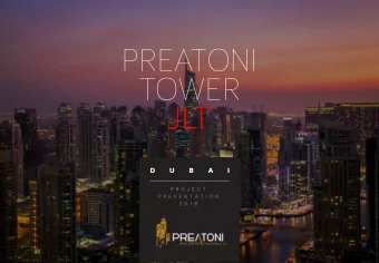 PREATONI  TOWER  JL  JLT  D  U  B  A  I  P R O J E C T  P R E S E N T A T I O N  2 0 1 8  INDEX