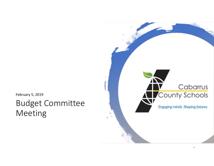 budget committee meeting