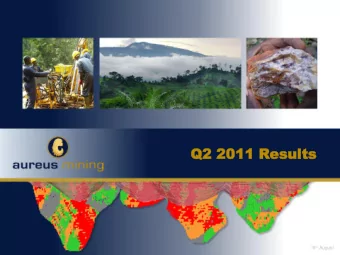 Q2 2011  Q2 2011 Results  esults !5 th August  Disclaimer  Certain statements in this presentation