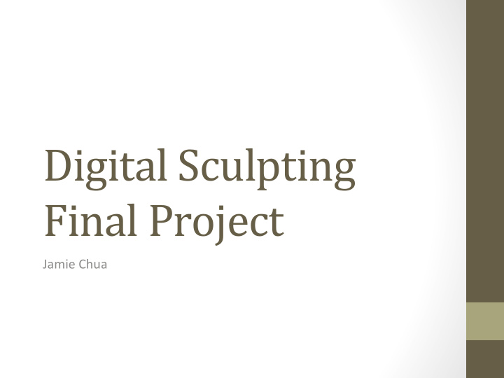 digital sculpting final project