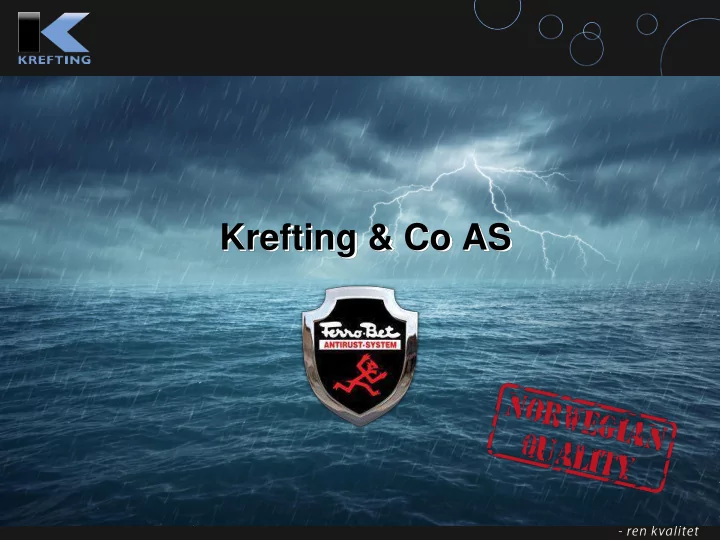 krefting co as ferro guard unique eco friendly anti
