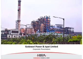 Godawari Power &amp; Ispat Limited  Corporate Presentation  Disclaimer    The views expressed