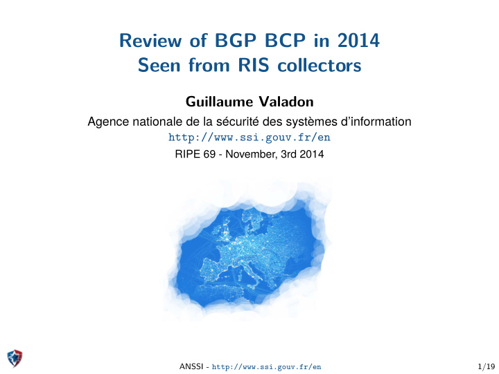 review of bgp bcp in 2014 seen from ris collectors