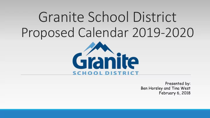 granite school district