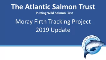 The Atlantic Salmon Trust Putting Wild Salmon First  Moray Firth Tracking Project  2019 Update