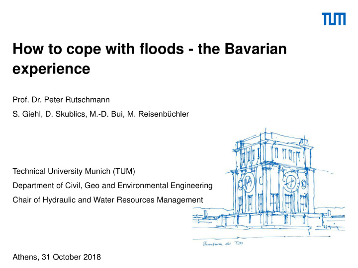 how to cope with floods the bavarian