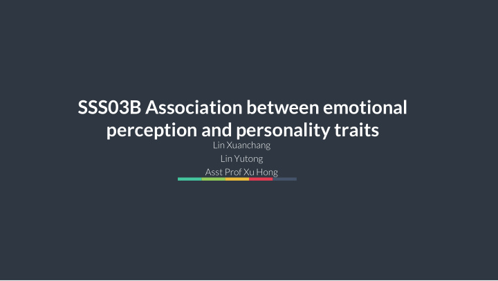 sss03b association between emotional