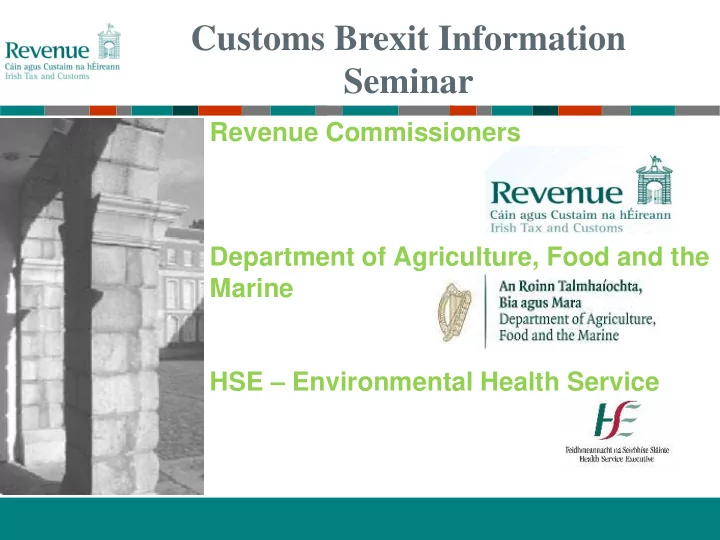 customs brexit information