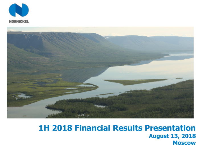 1h 2018 financial results