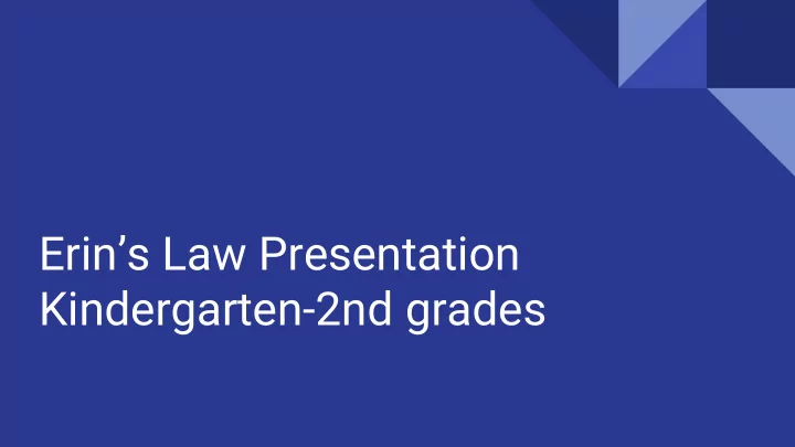 erin s law presentation