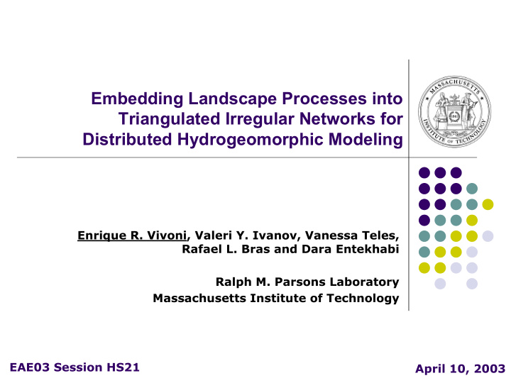 embedding landscape processes into triangulated irregular