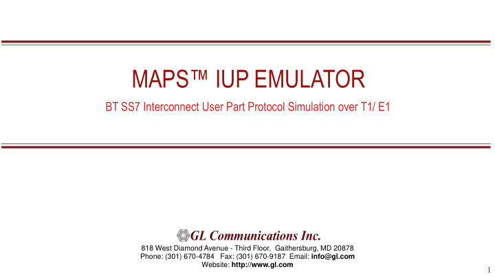 maps iup emulator