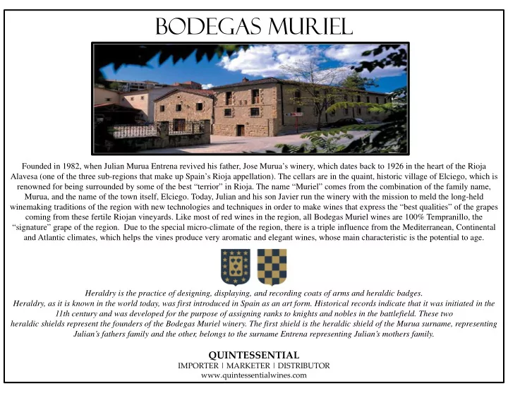 bodegas muriel