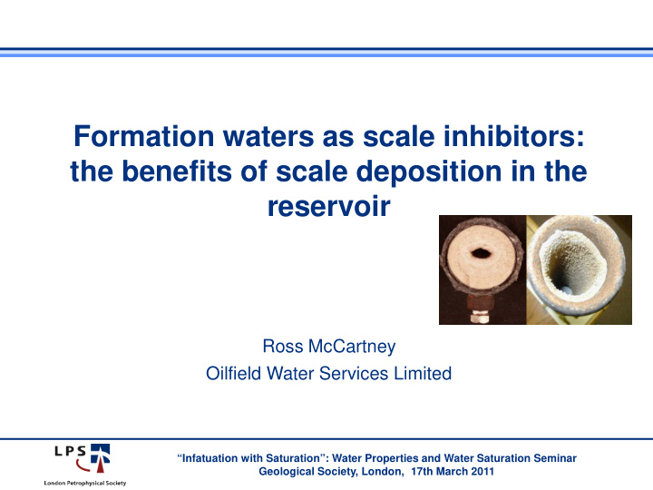 formation waters as scale inhibitors the benefits of