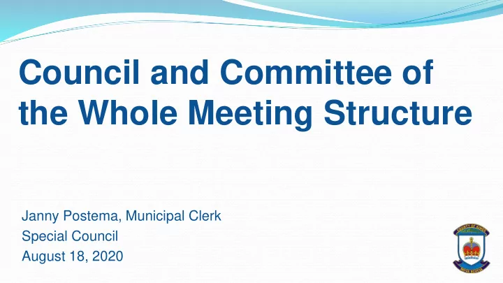 council and committee of