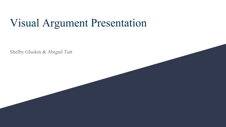 visual argument presentation