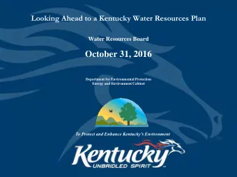 Department for Environmental Protection  Energy and Environment Cabinet  To Protect and Enhance