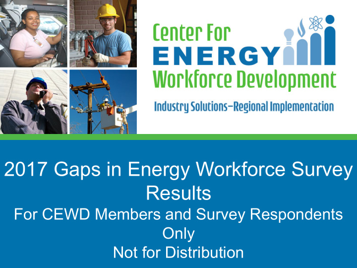 2017 gaps in energy workforce survey results