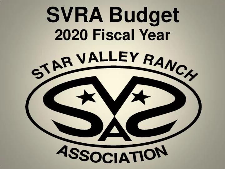 svra budget