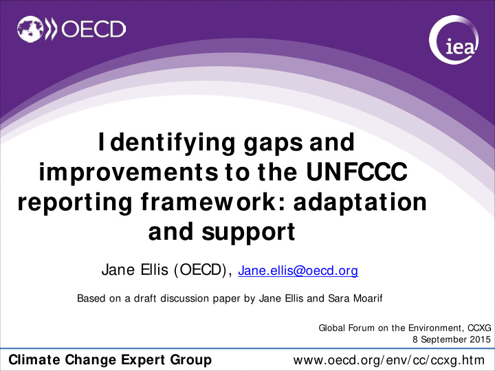 i dentifying gaps and improvements to the unfccc