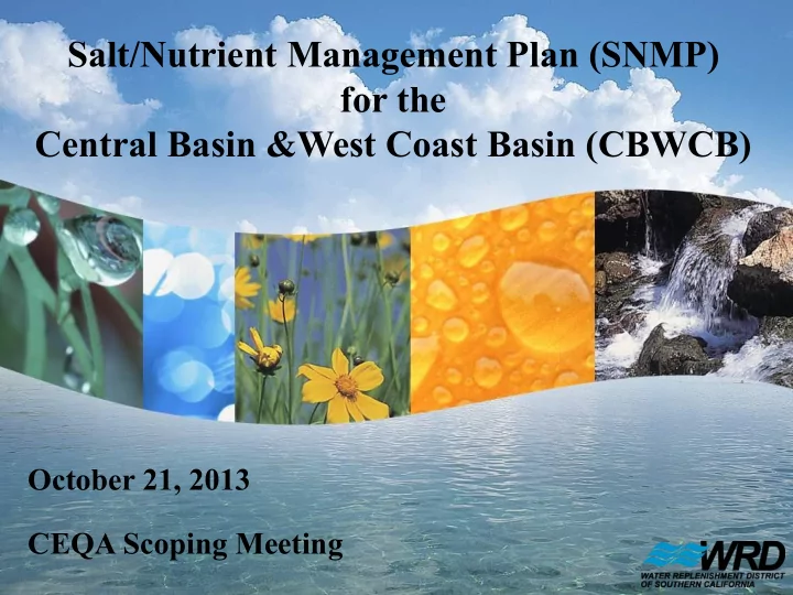 salt nutrient management plan snmp